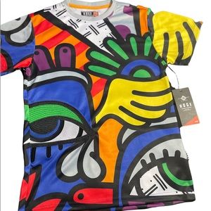 Boys Youth 10-12y Printed Tee Fashion Exchange 100% Polyester New With Tag’s